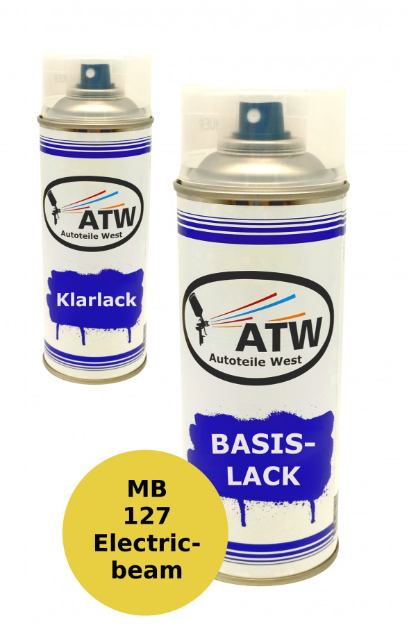 Autolack für Mercedes Benz 127 Electricbeam +400ml Klarlack Set